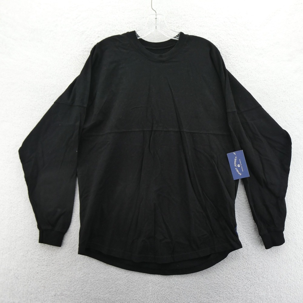 Spirit Jersey Shirt Women Medium Los Angeles California Black Long Sleeve Cotton - Picture 2 of 7